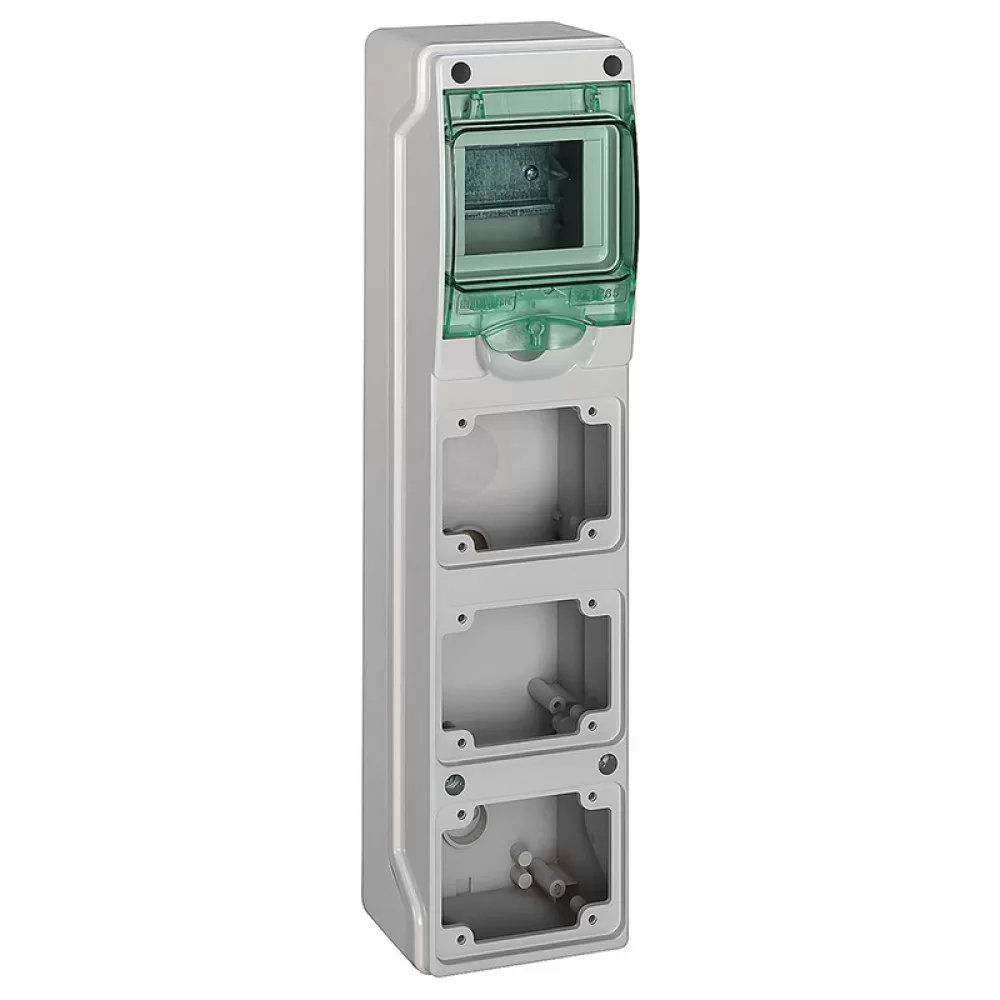 Табло Kaedra  за щепсел и контакт 3 отвора 1 x 4 Модули 1 клемен блок 13152 SCHNEIDER ELECTRIC