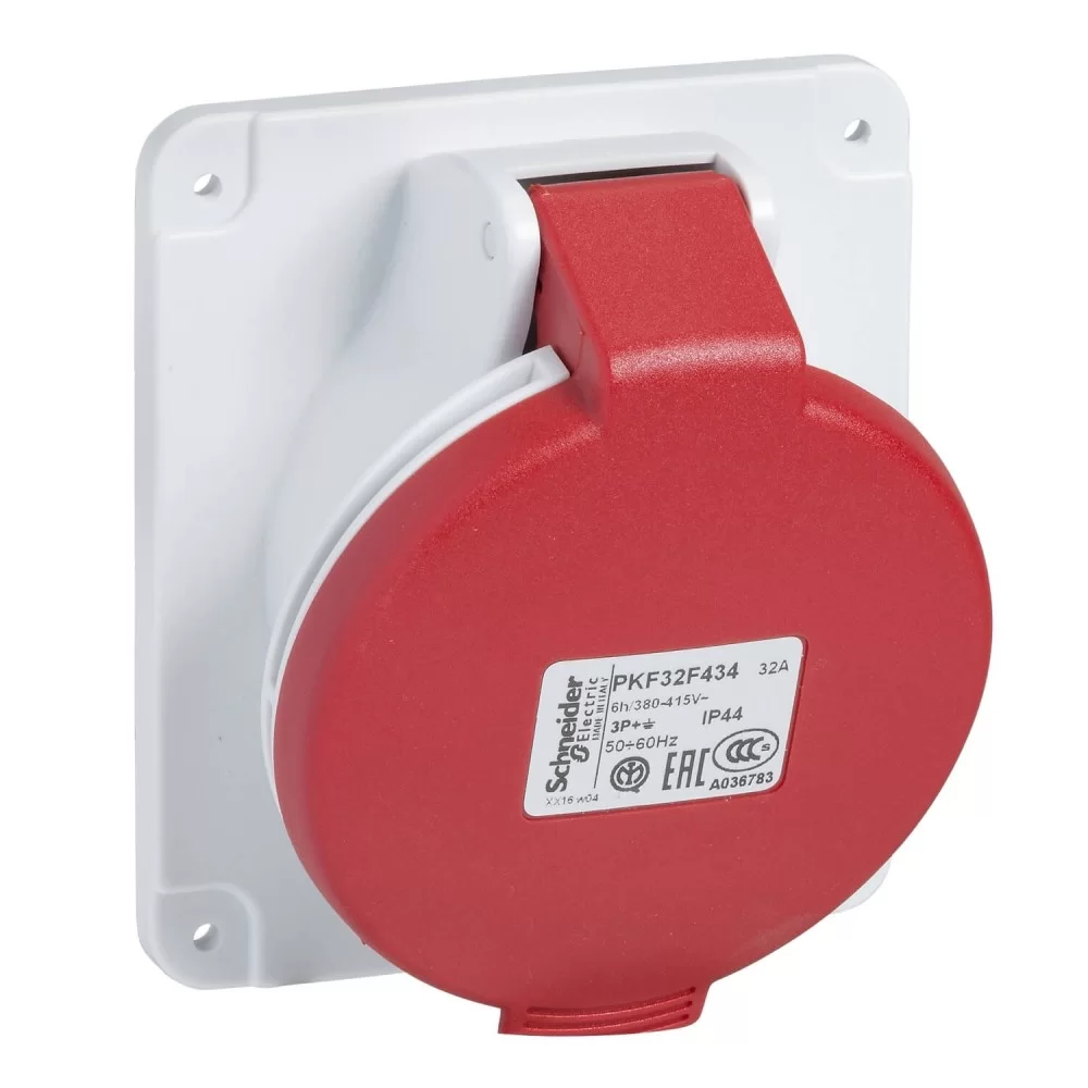 Индустриален контакт за табло 32A 3P-E 380-415V PKF32F434 PKF32F434 SCHNEIDER ELECTRIC