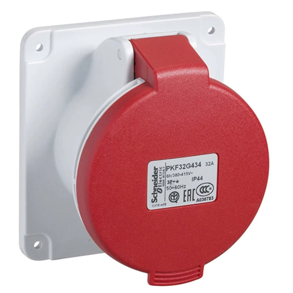 Индустриален контакт за табло прав 32A 3P-E 380 PKF32G434 SCHNEIDER ELECTRIC