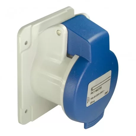 Контакт за монтаж на табло Pratika прав, винт.свърз 16A- 2P+E- 200/250V AC  PKF16G423 SCHNEIDER ELECTRIC