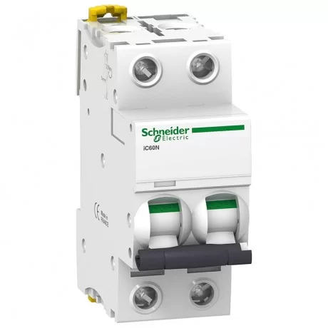 Миниатюрен авт. прекъсвач iC60N за монтаж на DIN шина  2P  20A  крива C A9F74220 SCHNEIDER ELECTRIC