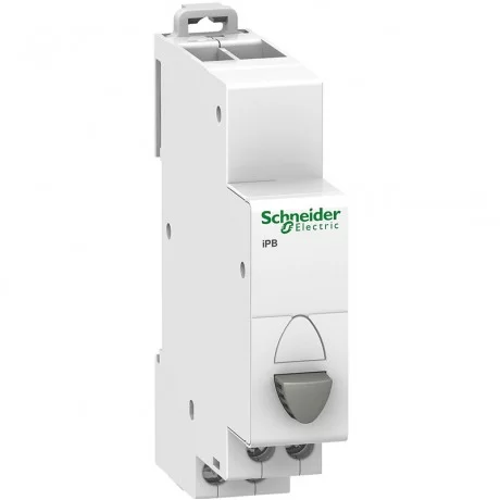 Eдиничeн бутон 1НЗ + 1НО, сив A9E18033 SCHNEIDER ELECTRIC