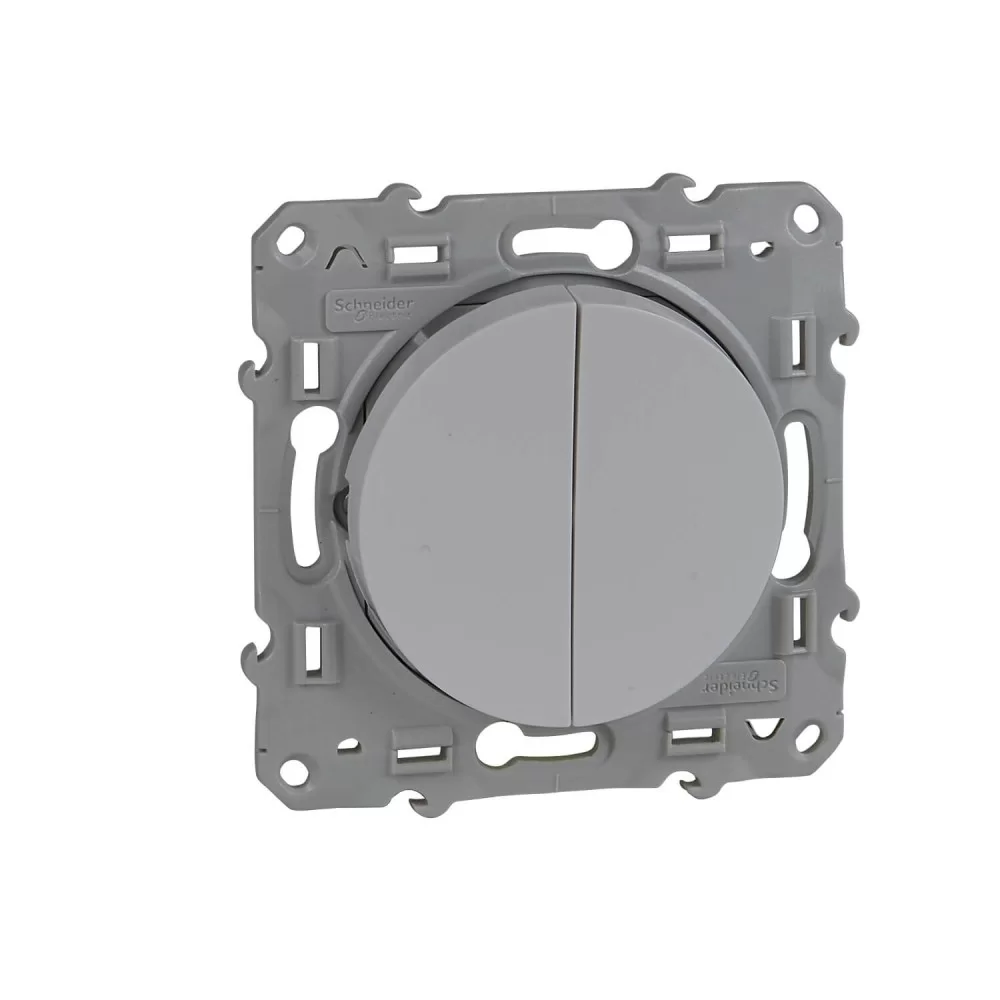 Сериен(двоен) ключ 10А с безвинтови клеми Odace S520211 SCHNEIDER ELECTRIC