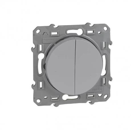 Сериен(двоен) ключ 10А с безвинтови клеми Odace S520211 SCHNEIDER ELECTRIC