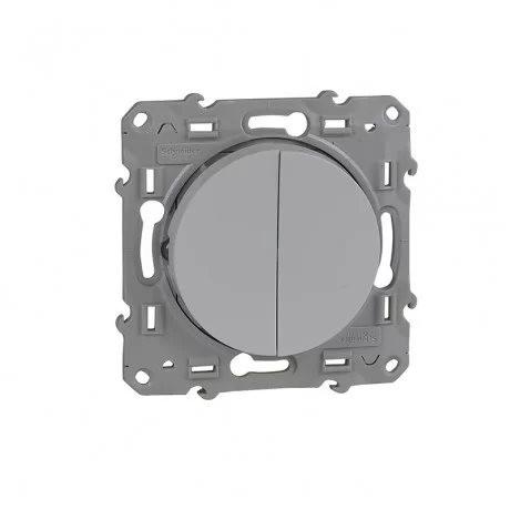 Двоен девиаторен ключ 10А с безвинтови клеми Odace S520213 SCHNEIDER ELECTRIC