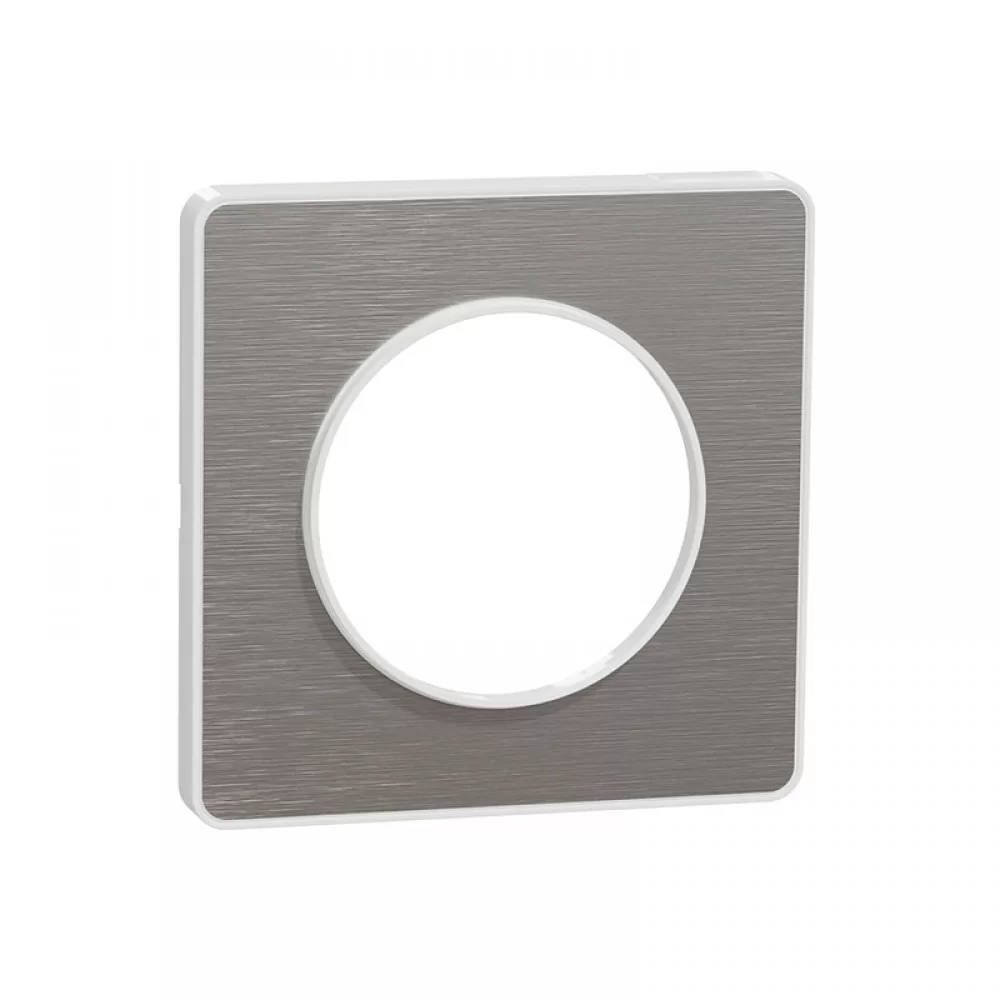 Единична рамка  драскан алуминий Odace Touch S520802J SCHNEIDER ELECTRIC