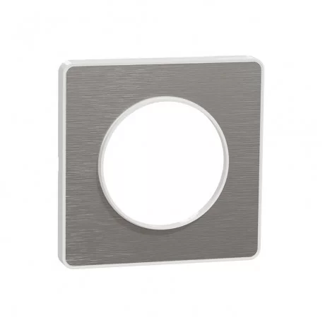Единична рамка  драскан алуминий Odace Touch S520802J SCHNEIDER ELECTRIC