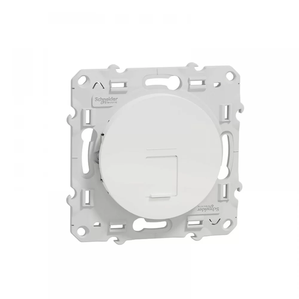 Розетка мрежова(интернет) 1 излаз RJ45 cat.6 UTP бял Odace S520475 SCHNEIDER ELECTRIC