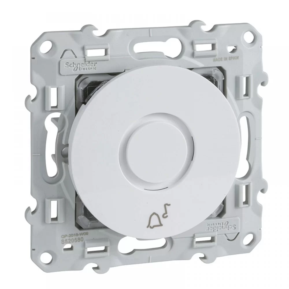 Електронен звънец бял (механизъм+монтажна рамка) S520580 SCHNEIDER ELECTRIC