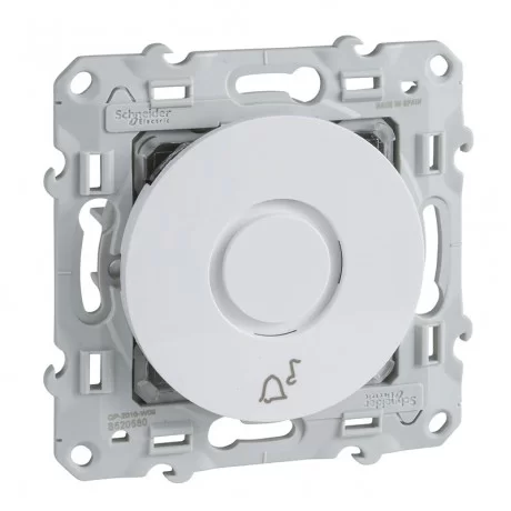 Електронен звънец бял (механизъм+монтажна рамка) S520580 SCHNEIDER ELECTRIC