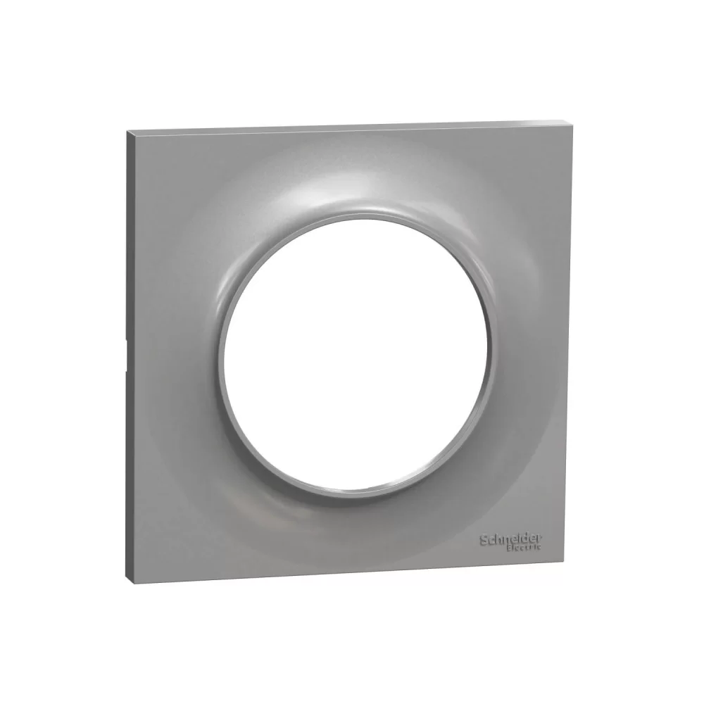Единична рамка  алуминий Odace Styl S520702E SCHNEIDER ELECTRIC