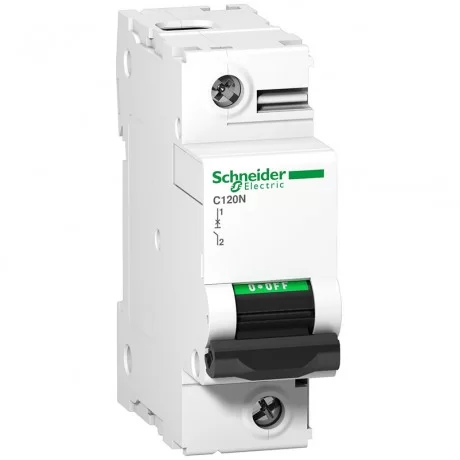 Миниатюрен автоматичен прекъсвач C120N  1P  63A  C крива A9N18356 SCHNEIDER ELECTRIC