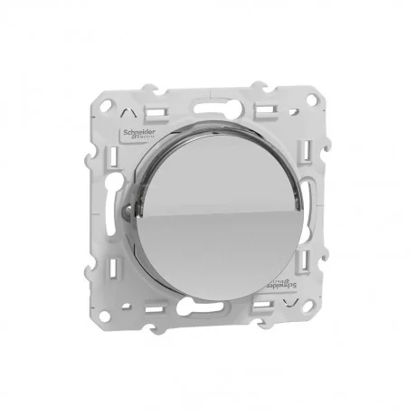Бутон 10А алуминий с безвинтови клеми Odace S530266 SCHNEIDER ELECTRIC