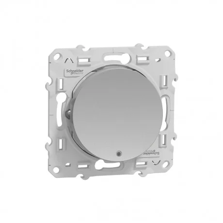 Бутон 10А алуминий с безвинтови клеми Odace с глим лампа S530276 SCHNEIDER ELECTRIC