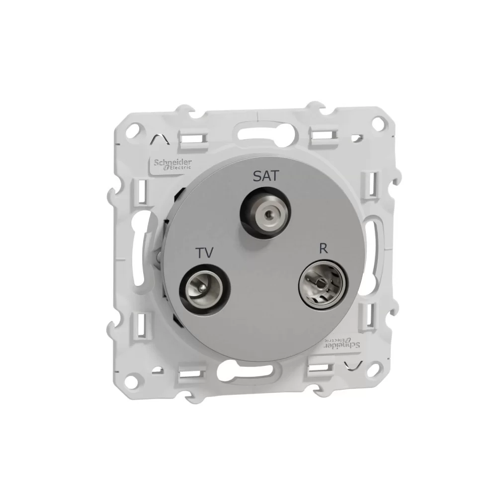 TV/SAT/R излаз 1 вход алуминий Odace S530461 SCHNEIDER ELECTRIC