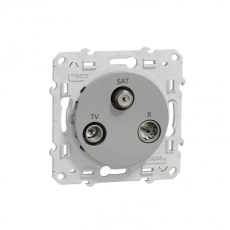 TV/SAT/R излаз 1 вход алуминий Odace S530461 SCHNEIDER ELECTRIC