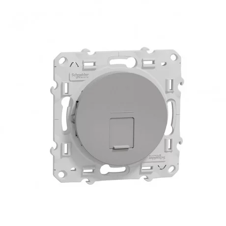 Розетка мрежова(интернет) 1 излаз RJ45 cat.6 UTP алуминий Odace S530475 SCHNEIDER ELECTRIC