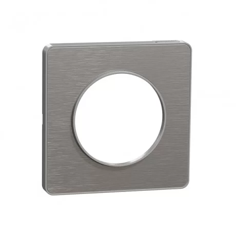 Единична рамка  драскан алуминий Odace Touch алуминий S530802J SCHNEIDER ELECTRIC