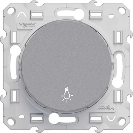 Бутон Odace 10А алуминий с безвинтови клеми S530256 SCHNEIDER ELECTRIC