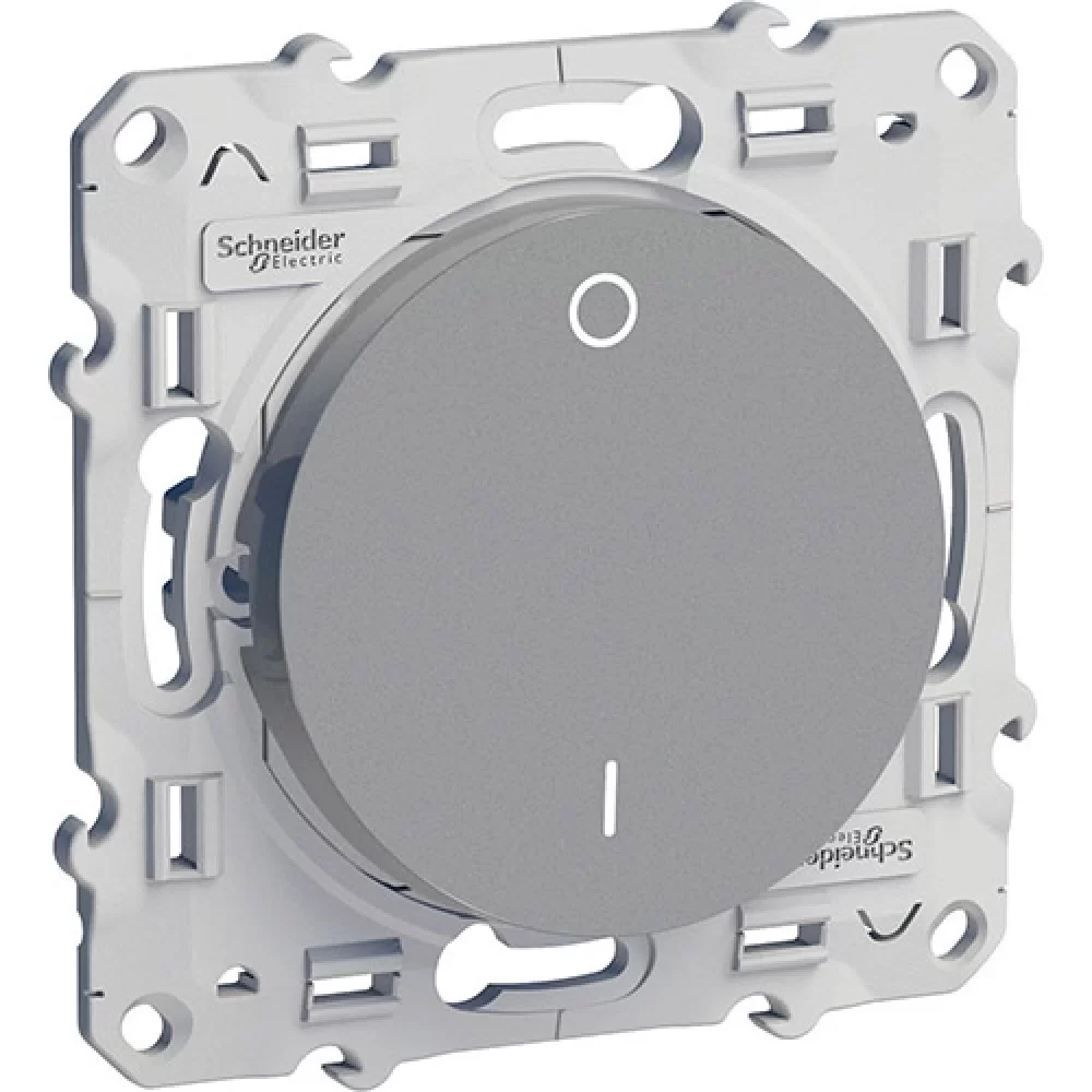 Ключ единичен 2 полюс  16А алуминий с безвинтови клеми Odace S530262 SCHNEIDER ELECTRIC