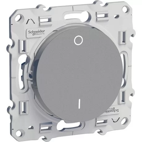 Ключ единичен 2 полюс  16А алуминий с безвинтови клеми Odace S530262 SCHNEIDER ELECTRIC