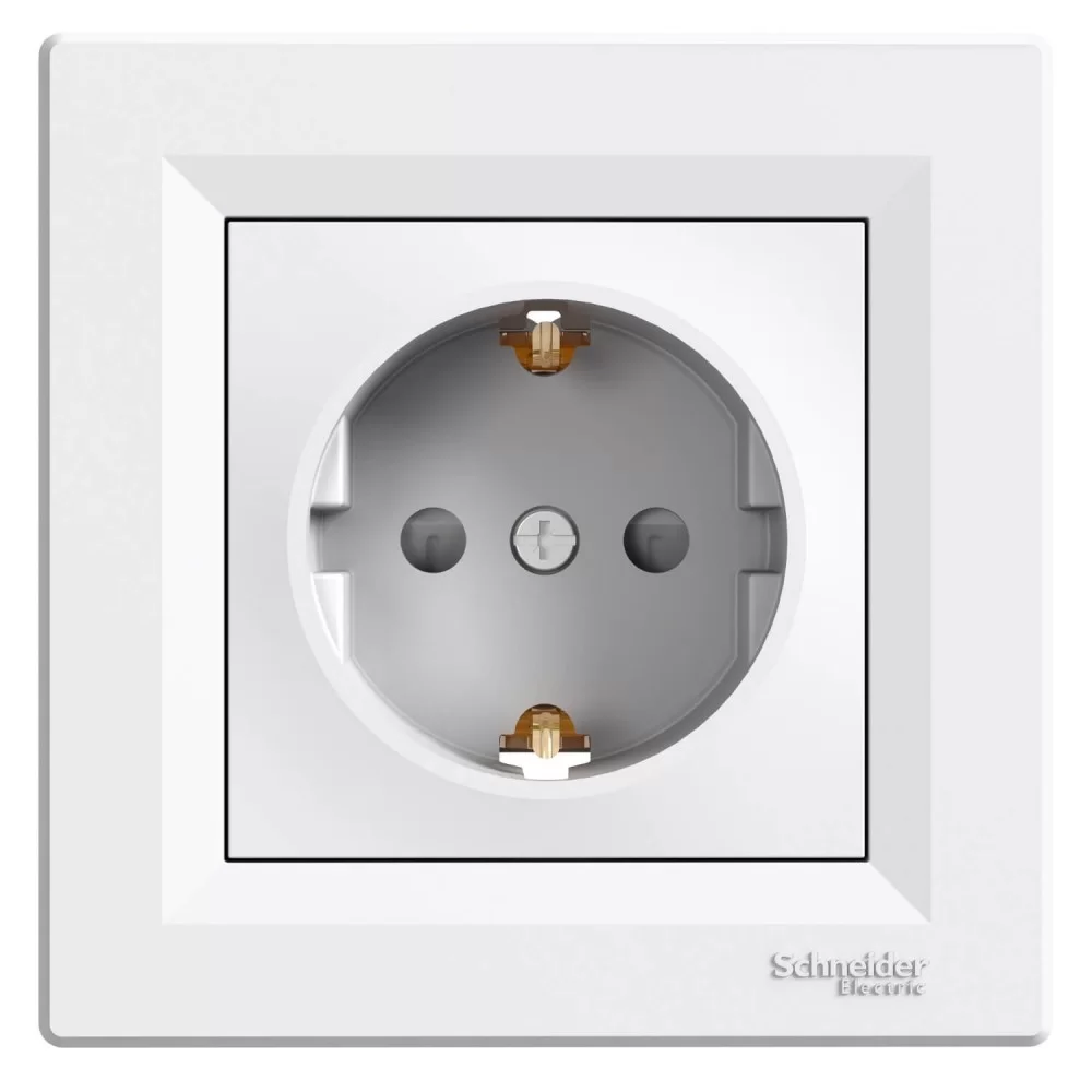 Контакт Шуко със Защита бял EPH2900221 SCHNEIDER ELECTRIC