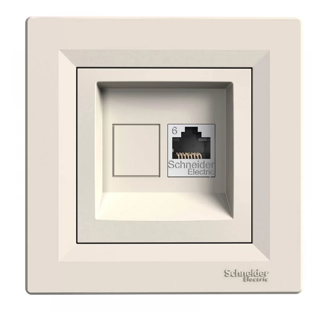 Розетка мрежова(интернет) RJ45 сat6 UTP крема EPH4700123 SCHNEIDER ELECTRIC