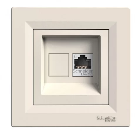 Розетка мрежова(интернет) RJ45 сat6 UTP крема EPH4700123 SCHNEIDER ELECTRIC