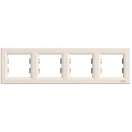 Декоративна рамка четворна хоризонтална  крема EPH5800423 SCHNEIDER ELECTRIC
