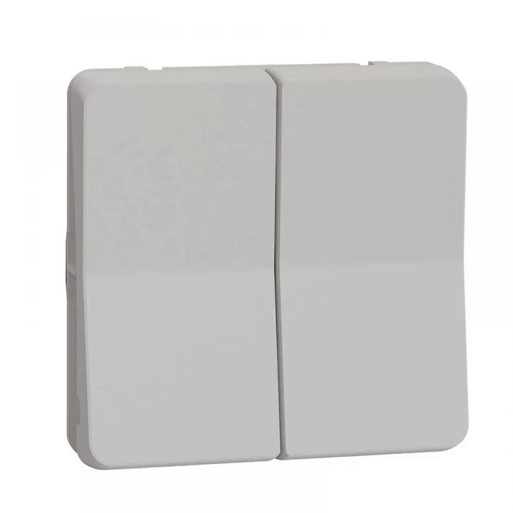 Двоен девиаторен ключ  безвинтово свъзване  бял MUR39022 SCHNEIDER ELECTRIC