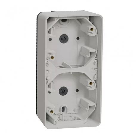 Рамка(конзола) двойна вертикална за открит монтаж бял MUR39912 SCHNEIDER ELECTRIC
