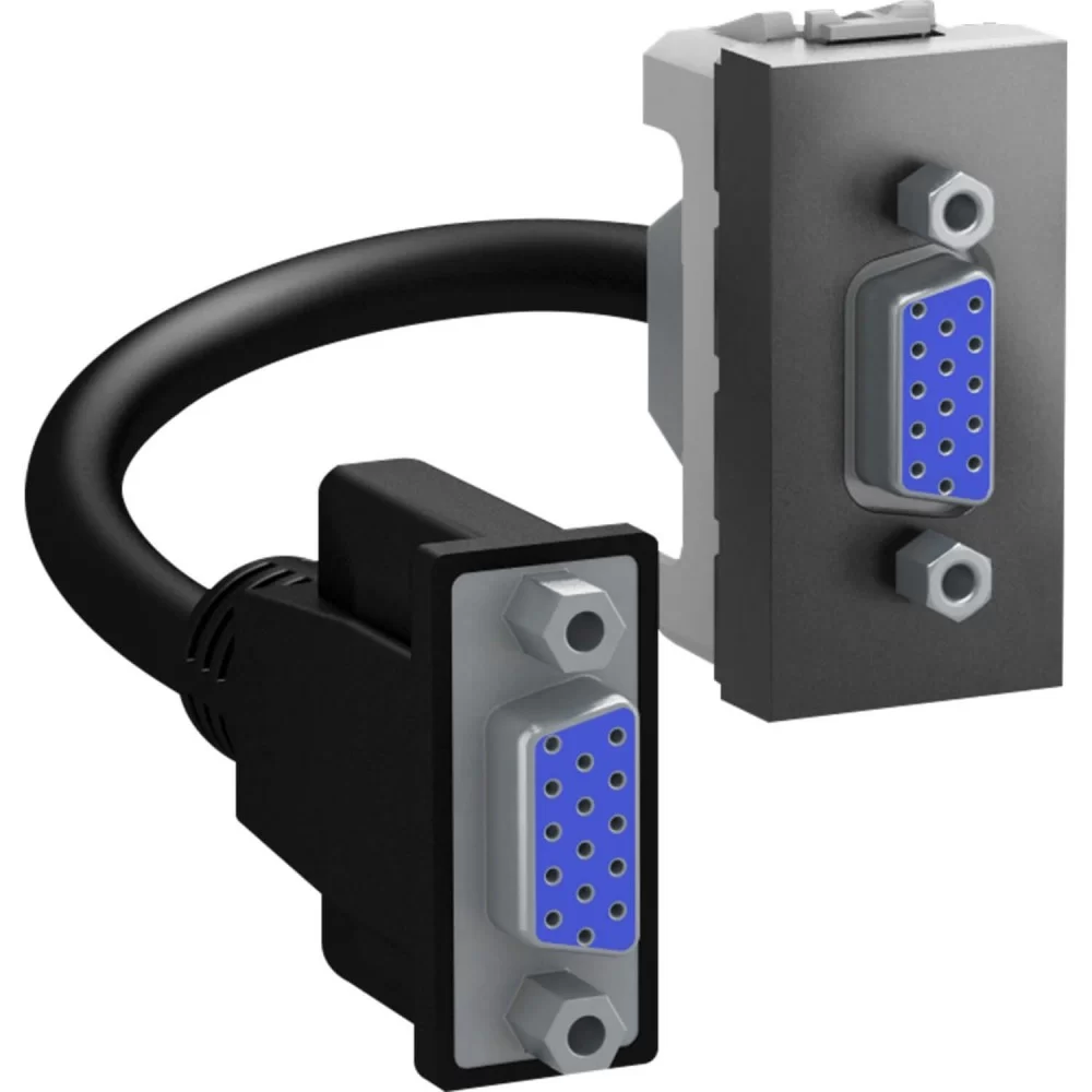Unica излаз VGA/HD15 женски графит MGU3.432.12 SCHNEIDER ELECTRIC