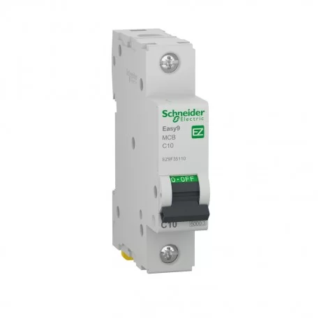 Автоматичен прекъсвач Easy 9  1P 10A крива С 6000A EZ9F35110 SCHNEIDER ELECTRIC