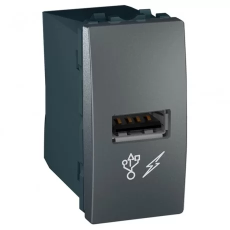 USB зарядно Unica  графит MGU3.428.12 SCHNEIDER ELECTRIC