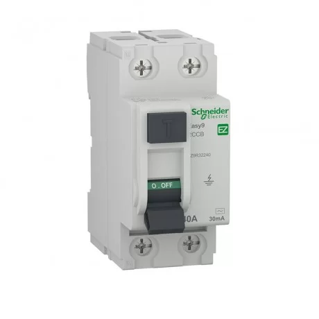 Дефектнотокова защита Easy 9 2P 40 A 30mA тип АС EZ9R32240 SCHNEIDER ELECTRIC