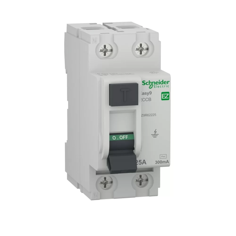 Дефектнотокова защита Easy 9 2P 25A 300mA тип АС EZ9R62225 SCHNEIDER ELECTRIC