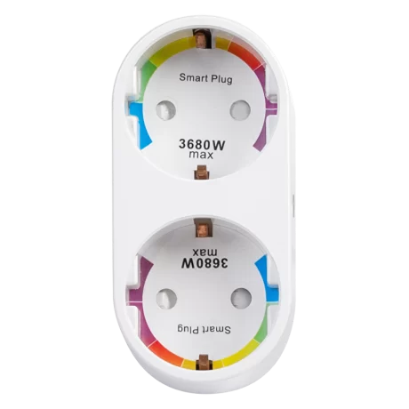 WiFi Smart контакт двоен 16А  220V-240V AC  3500W WF2P16A ULTRALUX