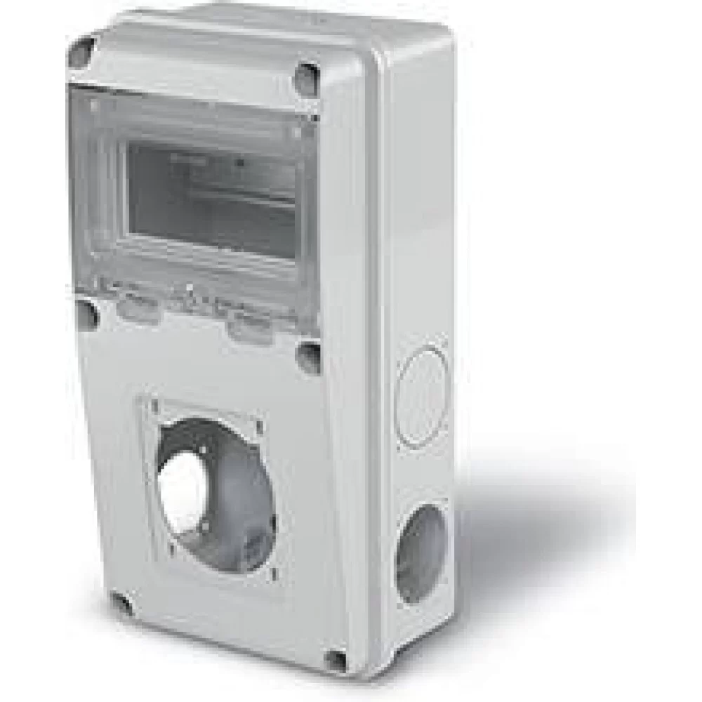 Табло за индустриални контакти и DIN модули IP55, UV, серия Enerbox /6 DIN,1х16-32A/ Scame 633.1011
