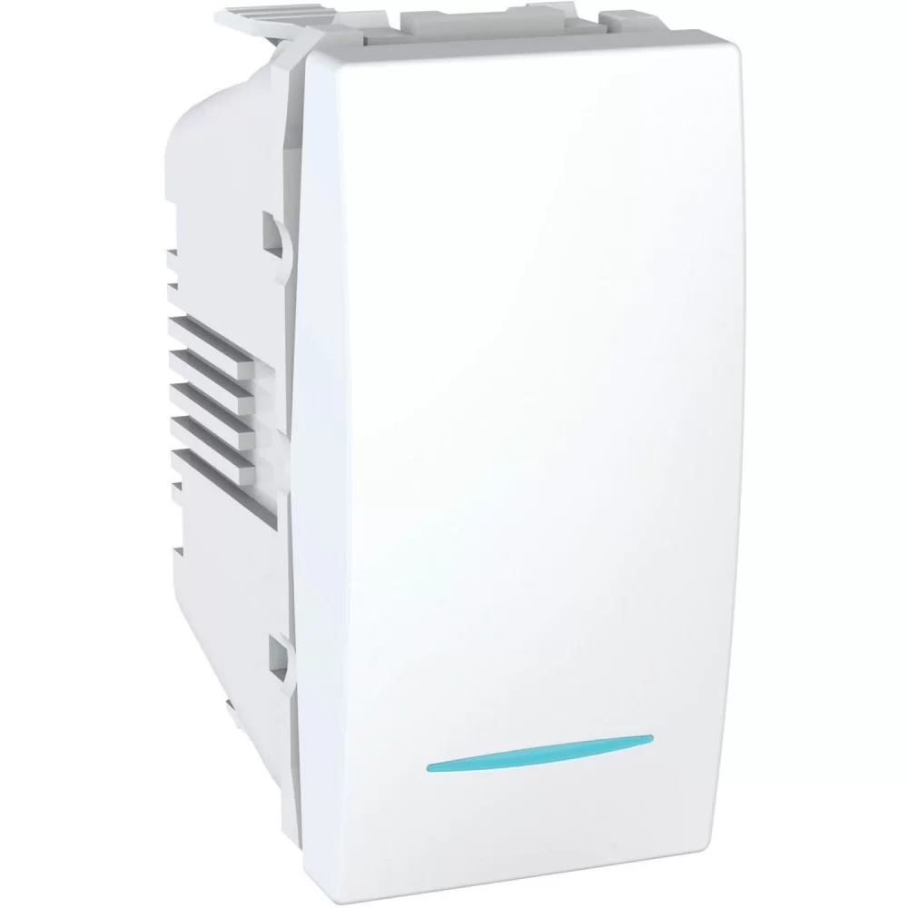 Единичен ключ бял (механизъм)  MGU3.101.18N SCHNEIDER ELECTRIC