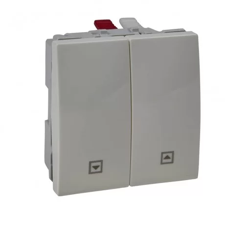 Бутон за управление на щори слонова кост двоен (механизъм) MGU3.207.25 SCHNEIDER ELECTRIC