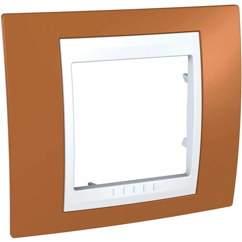 Декоративна рамка Unica Plus единична оранж/бял MGU6.002.869 SCHNEIDER ELECTRIC
