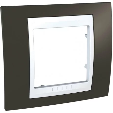 Декоративна рамка Unica Plus единична какао/бял MGU6.002.871 SCHNEIDER ELECTRIC