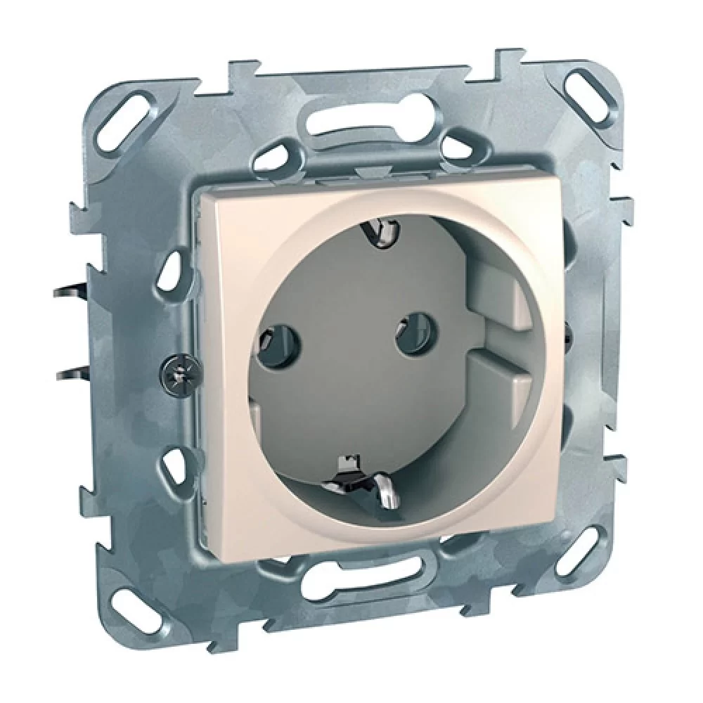 Контакт Шуко слонова кост (механизъм+монт. рамка) MGU50.036.25Z SCHNEIDER ELECTRIC