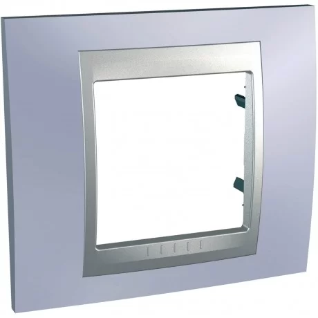 Декоративна рамка Unica Top единична берил/ алуминий MGU66.002.098 SCHNEIDER ELECTRIC