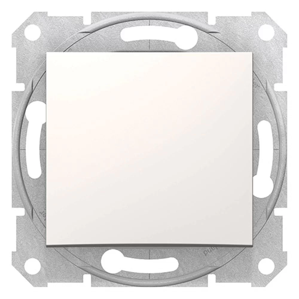 Единичен ключ крема (механизъм+монт. рамка) SDN0100123 SCHNEIDER ELECTRIC