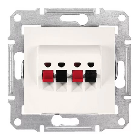 Розетка за високоговорител крема (механизъм+монт. рамка) SDN5400123 SCHNEIDER ELECTRIC