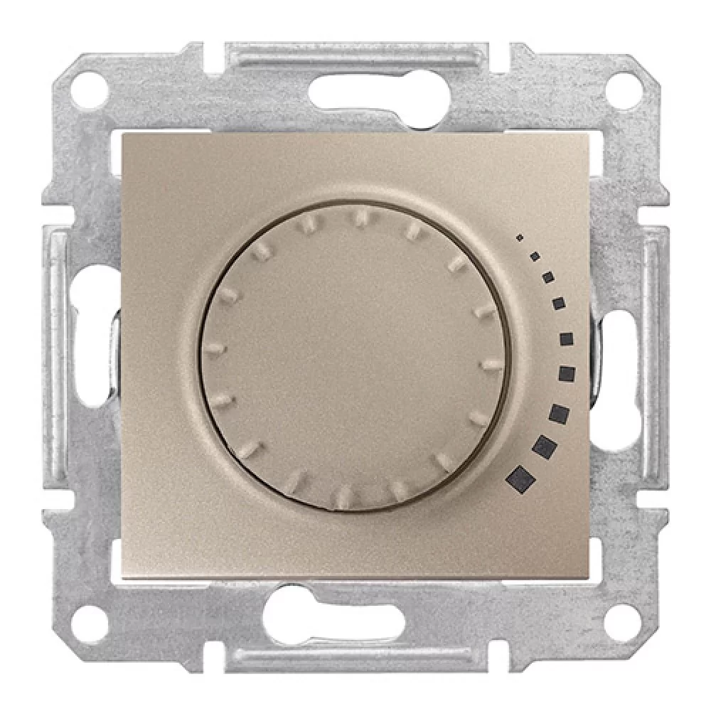 Ротативен димер RL 60 325VA титаний (механизъм+монт. рамка) SDN2200468 SCHNEIDER ELECTRIC