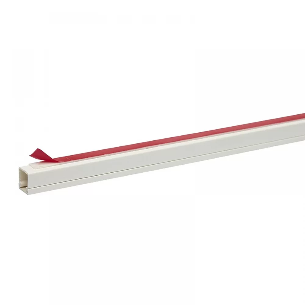 Инсталационен канал 12 x 12mm PVC със самозалепваща лента, 1 отделение, бял ETK12912 SCHNEIDER ELECTRIC